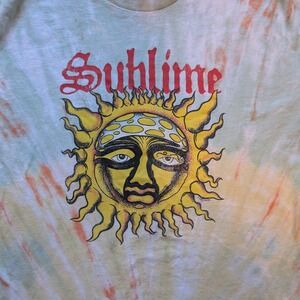 Sublime Sun Face Tie Dye T Shirt Mens XL